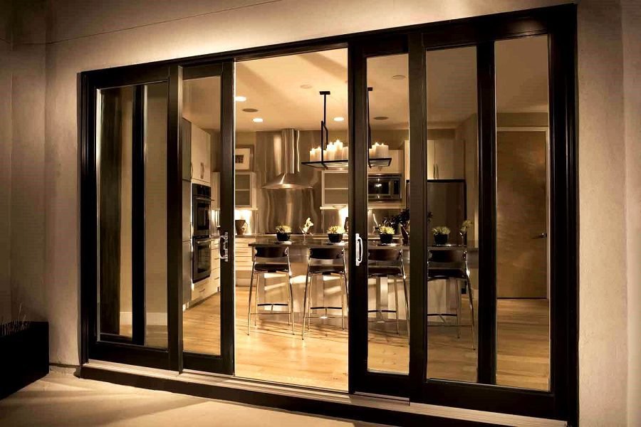 How do sliding doors improve the home