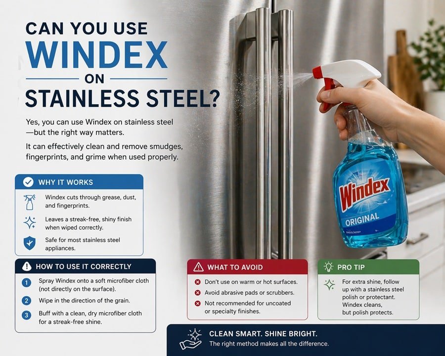 Can You Use Windex on Stainless Steel