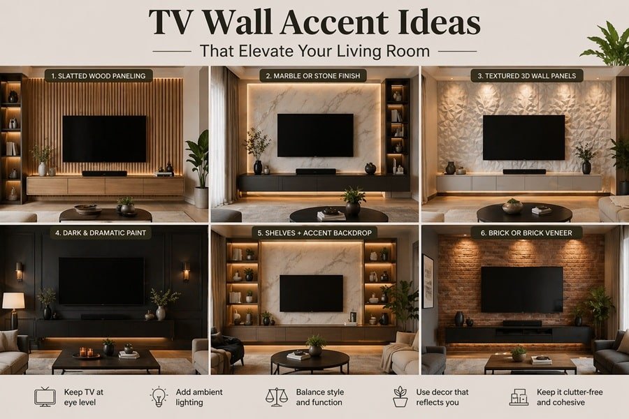 TV Wall Accent Ideas That Elevate Your Living Room