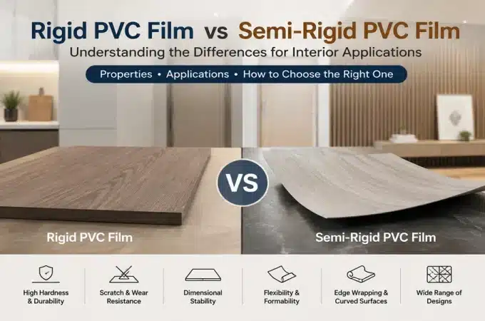 Rigid PVC Film vs Semi-Rigid PVC Film: Understanding the Differences for Interior Applications